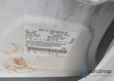 2024 Ford Maverick Xlt z USA, uszkodzony, nr VIN 3FTTW8H97RRA67737